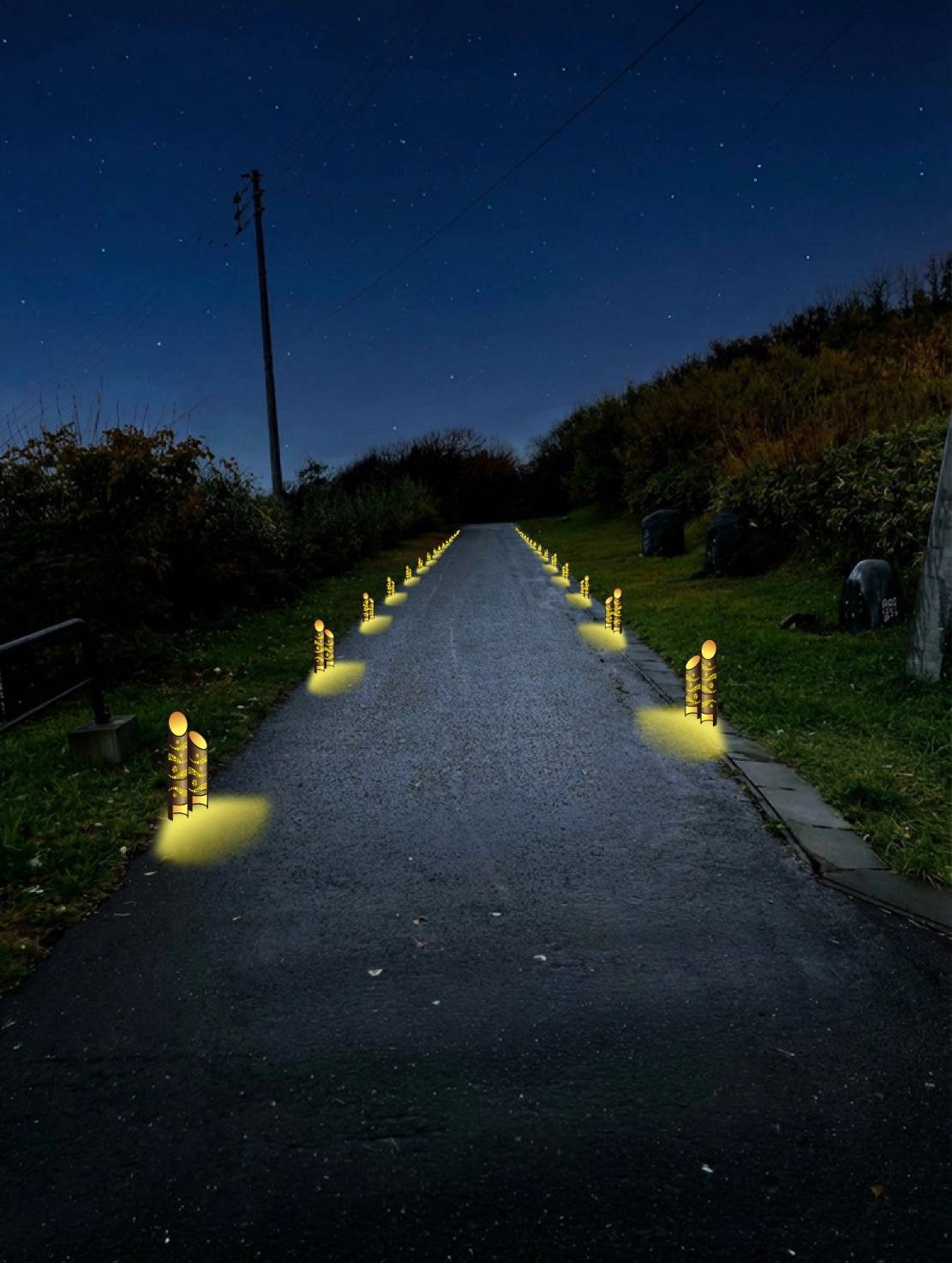 山道 竹あかり回廊